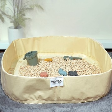 [福利商品]23-5_aipangpang-嬰兒遊戲墊-無紡布袋-米色方形-100-x-100-cm