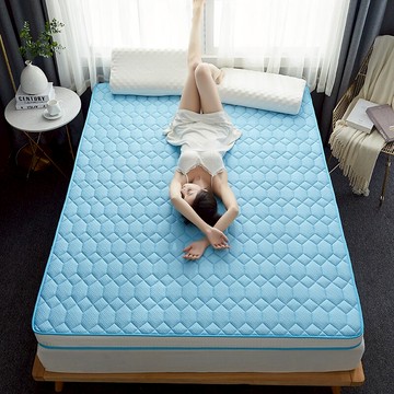 針織純色床墊春夏款翠玉能量絨抗菌榻榻米加厚抗壓床鋪墊被褥子