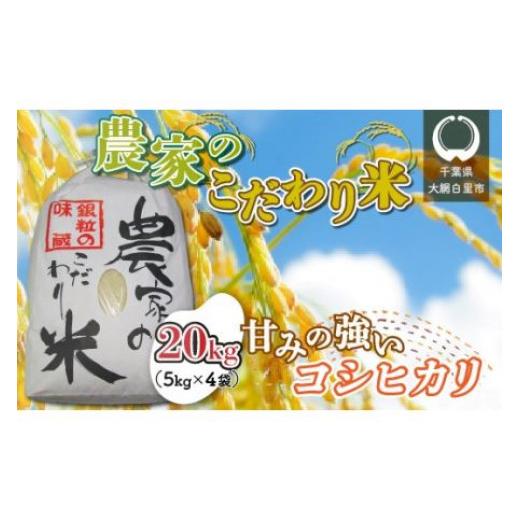 ふるさと納税 千葉県 大網白里市 千葉県 大網白里市産 こだわり米（コシヒカリ）20kg（5kg×4袋） お米 20kg 千葉県産 大網白里市 コシヒカリ 米 精米 こめ 送…