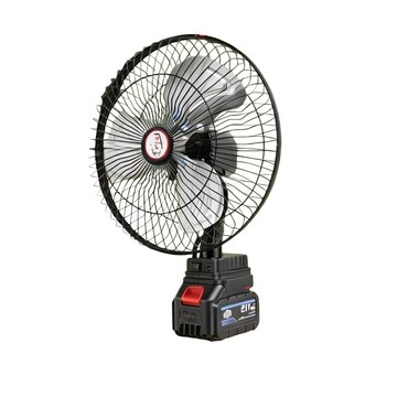 工業風扇/電扇 工業風扇 11寸長續航鋰電池搖頭風扇 戶外露營多功能風扇 28cm金屬網罩台扇