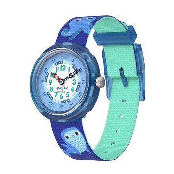 FlikFlak 兒童手錶 OCEAN PARTY 兒童禮物/安全防水/瑞士製造 FBNP257【官方旗艦店】