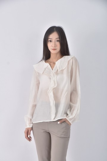 (S) miss studio質感杏色長袖上衣