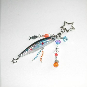 Fish Keychain 魚鈎鑰匙扣背包掛件創意diy20