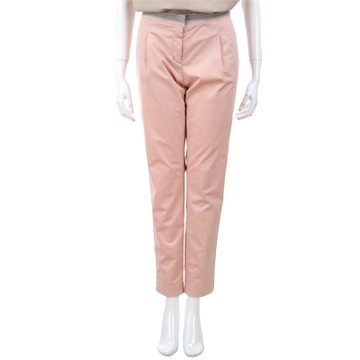 FABIANA FILIPPI 橘粉撞色細節九分棉質長褲