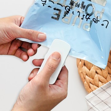 【摩肯】「電池式」迷你封口機-完全收納款