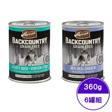 美國Merrick奇跡 原始系列- 犬用無糓主食餐罐系列 12.7OZ/360g (6罐組)
