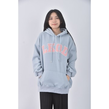 (F) jian yuejia質感連帽藍色長袖上衣二手衣