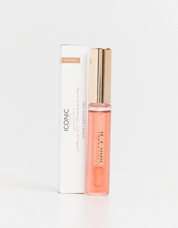 Iconic London Lustre Lip Oil - She's a Peach - Peach-Orange