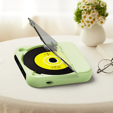 ins風迷你音樂CD播放機便攜式HIFI音質藍牙音響一體式專輯唱片機【Snowbelle優選】