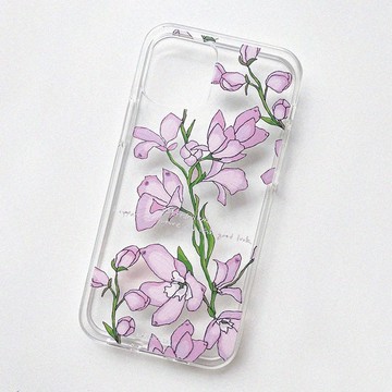 Pink Delphinium_果凍硬殼手機殼_MagSafe