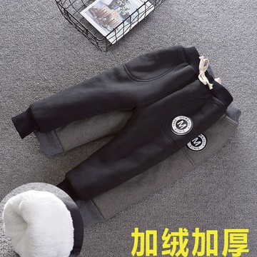 寶寶加絨褲子男童冬裝0-1歲3兒童棉褲加厚外穿秋冬小童嬰兒加絨褲