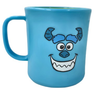 LiLFANT 怪獸電力公司 毛怪雙色把手杯 300ml  藍色 + 黃色  1個