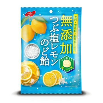 【江戶物語】NOBEL 諾貝爾 無添加 鹽檸檬喉糖 90g 塩糖 硬糖 檸檬風味鹽糖 塩檸檬 鹽分補給 日本原裝進口