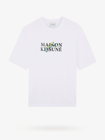 Cotton t-shirt with frontal logo - MAISON KITSUNE - gender_Man