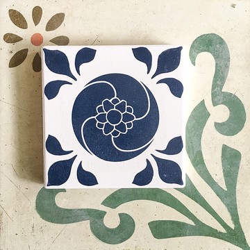 青花瓷系列 ∣ 優雅綻放 吸水杯墊