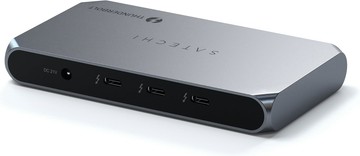 [6美國直購] Satechi Thunderbolt 4 Dock Slim Hub Pro, USB C 100W Charging, Single 8K or Dual 4K Display ST-HT4SHM-US