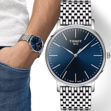 TISSOT 天梭 官方授權 Everytime 經典雋永大三針手錶 雙12購物節 送禮首選-40mm T1434101104100