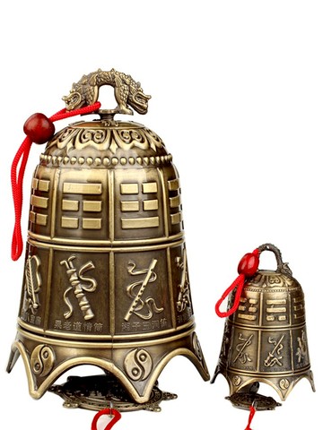 歐圣英合金福字八卦鐘風鈴掛件八仙過海鈴鐺觀音鐘掛飾家居裝飾