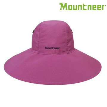 Mountneer 透氣抗UV大盤帽 11H25｜45紫紅 防風 防撥水