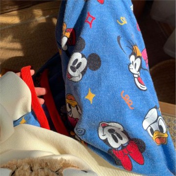 卡通全棉磨毛睡褲可愛寬松舒適棉紗長褲家居褲遛彎褲女春秋外穿