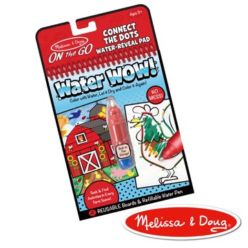 美國瑪莉莎 Melissa & Doug神奇水畫冊 旅遊樂 農場點點連線