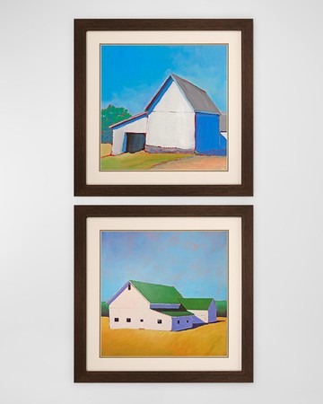 "Homestead Barn II" Giclees, Set of 2