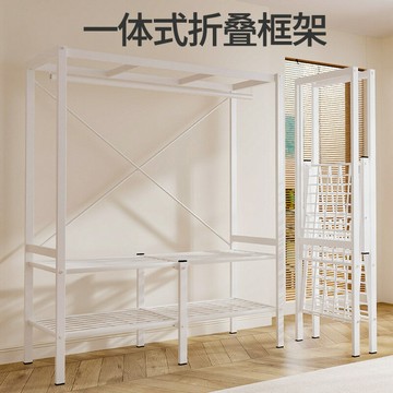 免運 開立發票  簡易衣柜家用臥室布衣柜結實耐用鋼架結構衣櫥免安裝衣柜出租房用