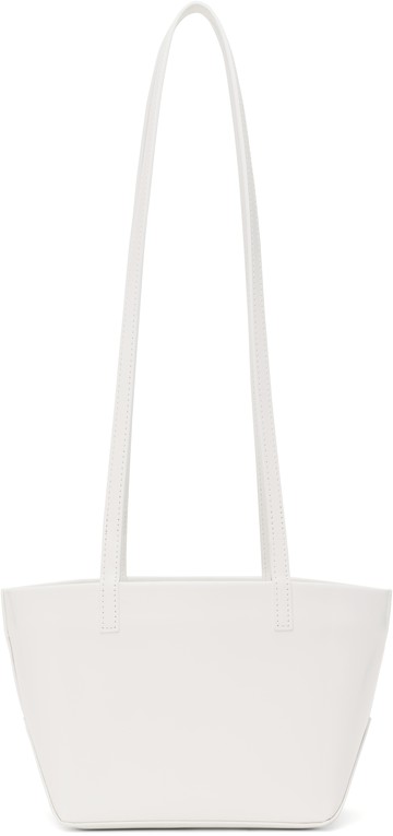AMOMENTO 白色迷你 Square Leather 单肩包
