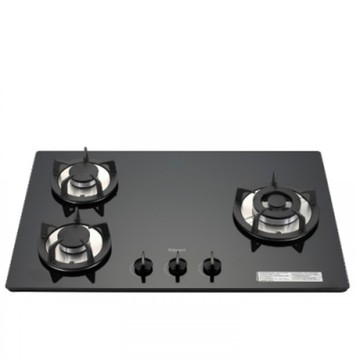 (全省安裝)林內三口玻璃防漏檯面爐黑色鑄鐵爐架(與RB-302GH-B同款)瓦斯爐天然氣RB-302GH-B_NG1 ★送陶板屋餐券1張