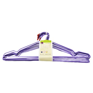 如意小凹槽多功能衣架，6~10入，39.5x20cm，藍色/紫色/粉紅色/白色可選  3組