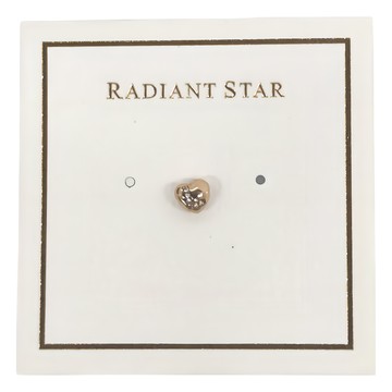 RADIANT STAR 璀璨之星 心意關鍵詞愛心字母點鑽串珠項鍊手鍊 925純銀 單墜L  0.5 x 0.3cm  字母L 玫瑰金