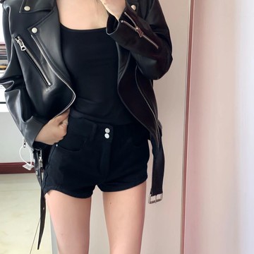 胖胖美依 大碼外套 皮衣外套 外套 機車外套 上衣 中大尺碼 S-3XL新款復古皮衣外套機車皮夾克上衣-10116.