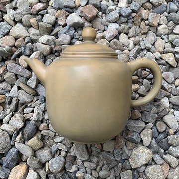 台灣【段泥窯變】手拉坏段泥素面薄胎窯變壺1