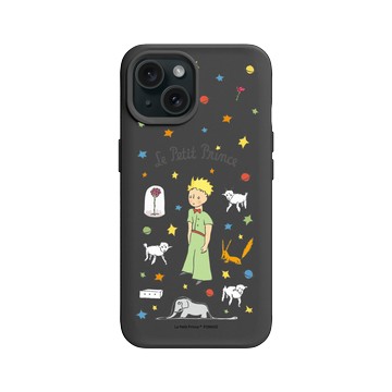 iPhone 15 SolidX 黑 - Le Petit Prince 小王子 - 小王子與朋友們 - 插畫圖鑑