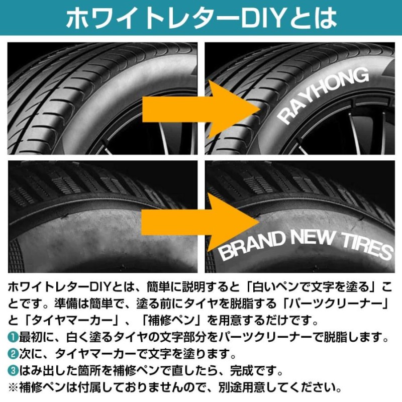 タイヤマジックペン 白 ホワイトレター タイヤペイントマーカー カスタム タイヤマーカー ペン 筆 DIY ドレスアップ 整備 トラック 自転車 |  LINEブランドカタログ