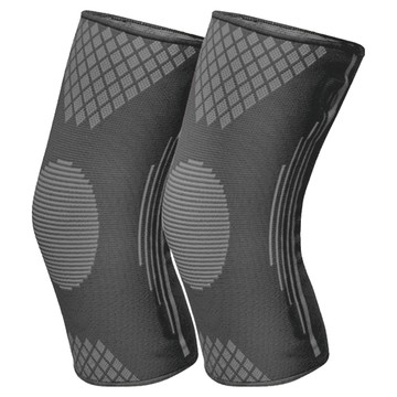 A-ZEAL 登山運動休閒3D立體針織強力支撐護膝 SP71818  L  經典黑  1雙