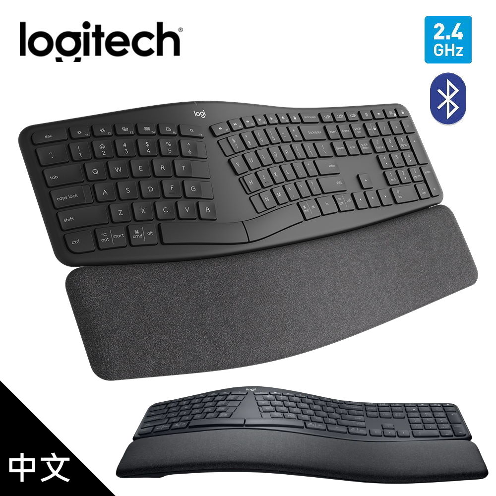 logitech 羅技】Ergo K860 藍牙人體工學鍵盤【三井3C】推薦| 台灣樂天