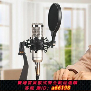 【台灣公司 可開發票】電容麥克風支架防震架通用桌面懸臂帶防噴網小奶瓶話筒臺式支撐架