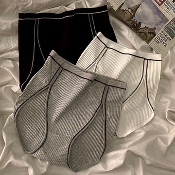 高腰內褲 女學生韓版無痕內褲 少女性感大碼收腹提臀舒適三角褲【不二雜貨】