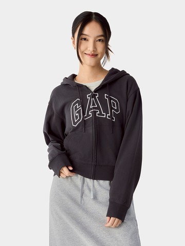 女裝 Logo刺繡連帽外套-灰色