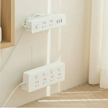 免釘牆上固定座💯 WiFi機 延長線專用固定架 子母貼片可捲線 居家線材整理置物架免打孔 台灣現貨🏠居家飾