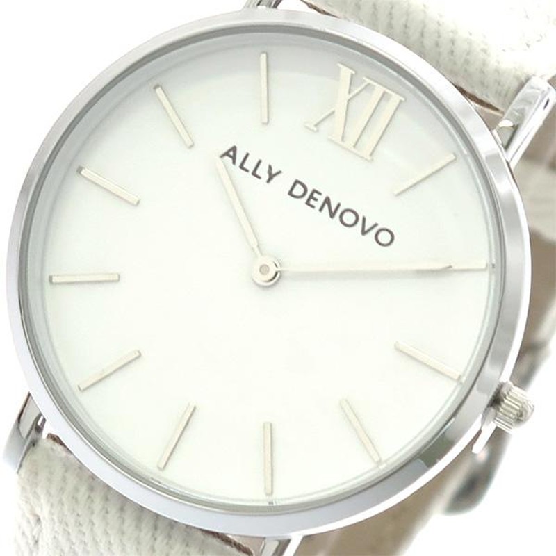 アナログ（クォーツ式） アリーデノヴォ ALLY DENOVO 腕時計 レディース 36mm AF5006-1 NEW VINTAGE DENIM クォーツ ホワイト ホワイト  | LINEショッピング