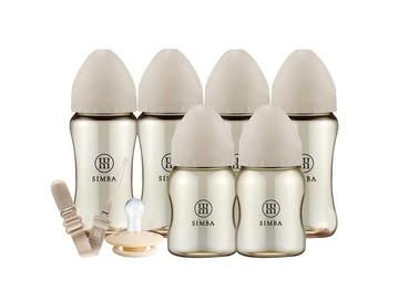 小獅王辛巴 咬咬喝喝進階組！新生起手包(扭扭奶嘴組)(優格) 2532元