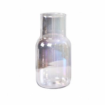 eclat 歐式輕奢極光晶透玻璃花瓶/花藝擺件/桌面擺飾_2款任選