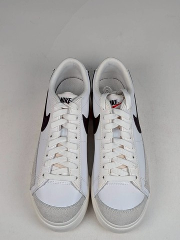 微瑕疵-左右腳泛黃右腳外側磨損 DJ0292-101 W8 NIKE BLAZER LOW 奶油白 黑白 經典 厚底 增高 女鞋