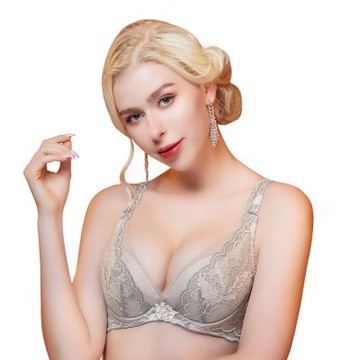 思薇爾 蝴蝶花語系列B-E罩軟鋼圈蕾絲集中包覆女內衣(麥香膚)