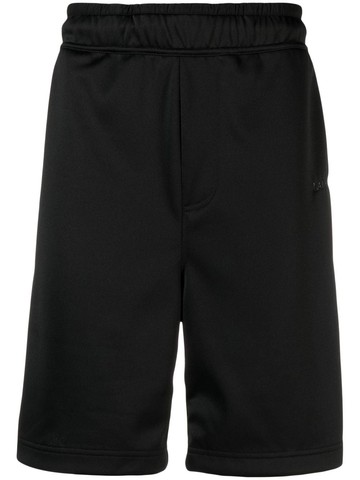 Lanvin - logo-embroidered track shorts - men - Cotton/Polyamide/Polyester - M - Black