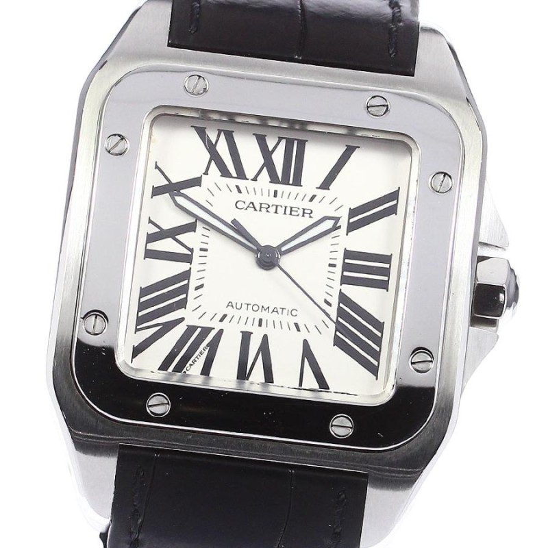 カルティエ CARTIER W20076X8 サントス100LM 自動巻き メンズ _769686