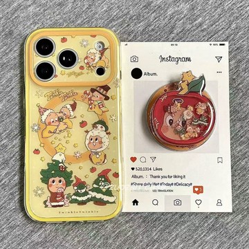 蘋果星星人搖搖樂磁吸支架蘋果17手機殼15pro/13iPhone16爆款14新款