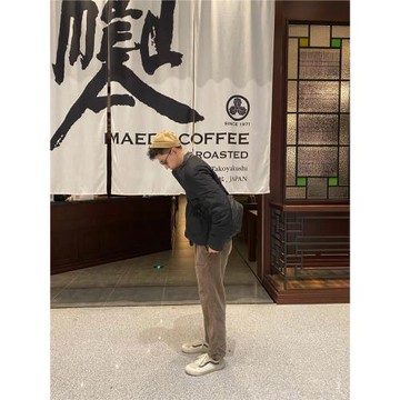 超輕型日系復古絎縫菱格立領夾克情侶夾棉棉服疊穿百搭工裝外套潮